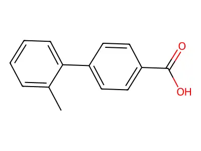 2'-Methyl-biphenyl-4-carboxylic acid structure