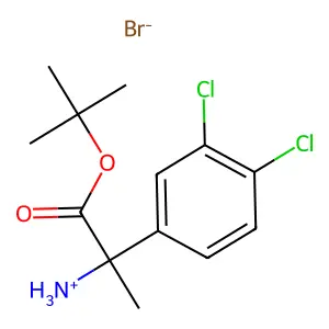 tert-Butyl 2-(3,4-dichlorophenyl)alaninate--hydrogen bromide (1/1) structure