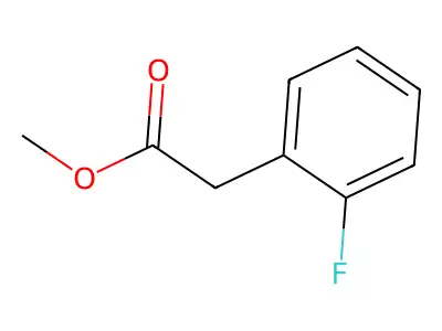 Methyl 2-fluorophenylacetate structure