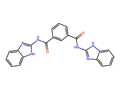 1,3-Benzenedicarboxamide, N,N'-bis(1H-benzimidazol-2-yl)- structure