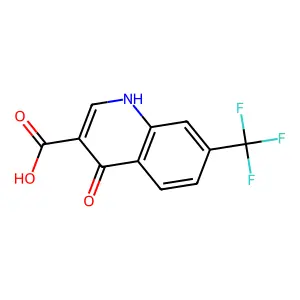 4-Hydroxy-7-trifluoromethylquinoline-3-carboxylic acid structure