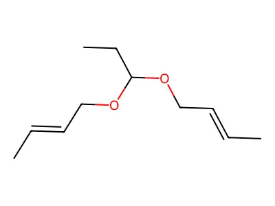 1-(1-But-2-enoxypropoxy)but-2-ene structure