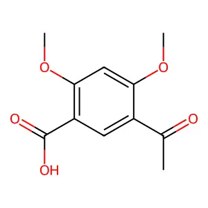 5-乙酰基-2,4-二甲氧基苯甲酸 structure