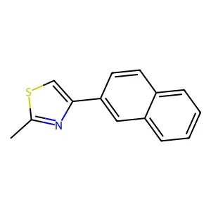 2-Methyl-4-(2-naphthyl)-1,3-thiazole structure