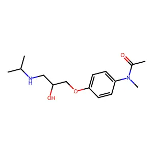 Acetamide, N-(4-(2-hydroxy-3-((1-methylethyl)amino)propoxy)phenyl)-N-methyl- structure