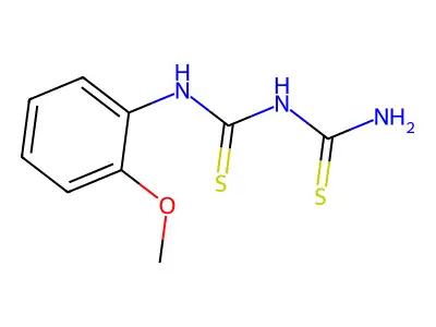 Biuret, 1-(o-methoxyphenyl)-2,4-dithio- structure