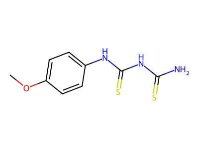 Biuret, 1-(p-methoxyphenyl)-2,4-dithio- structure
