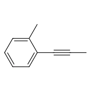 Benzene, 1-methyl-2-(1-propynyl)- structure