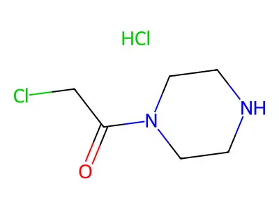 2-Chloro-1-(piperazin-1-yl)ethan-1-one--hydrogen chloride (1/1) structure