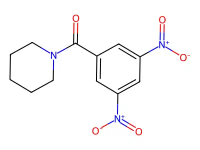 1-(3,5-Dinitrobenzoyl)piperidine structure