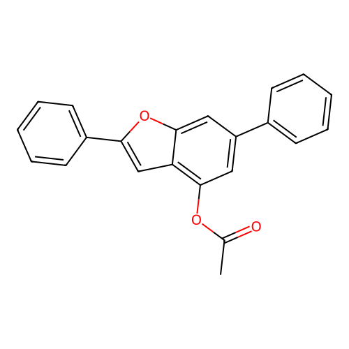 2,6-Diphenyl-1-benzofuran-4-yl acetate structure
