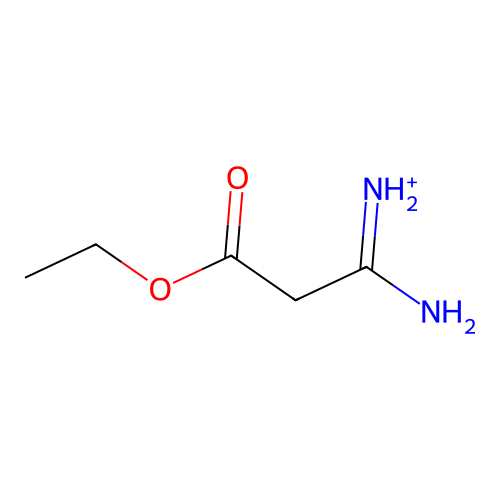 (1-Amino-3-ethoxy-3-oxopropylidene)azanium structure