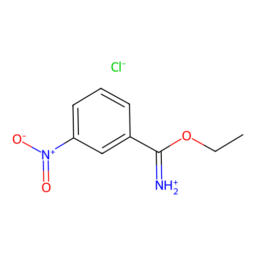 [Ethoxy-(3-nitrophenyl)methylidene]azanium;chloride structure