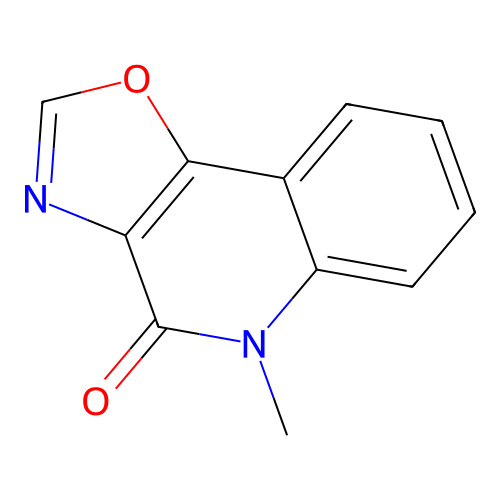 5-methyl-5H-oxazolo[4,5-c]quinolin-4-one structure