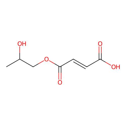 (E)-4-(2-hydroxypropoxy)-4-oxobut-2-enoic acid structure