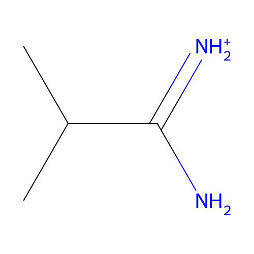 (1-Amino-2-methylpropylidene)azanium structure