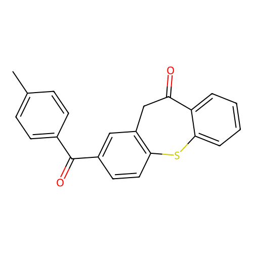 3-(4-methylbenzoyl)-5H-benzo[b][1]benzothiepin-6-one structure