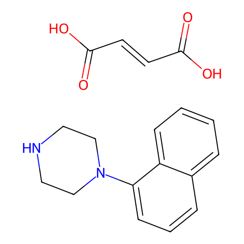 Piperazine, 1-(1-naphthalenyl)-, (Z)-2-butenedioate (1:1) structure