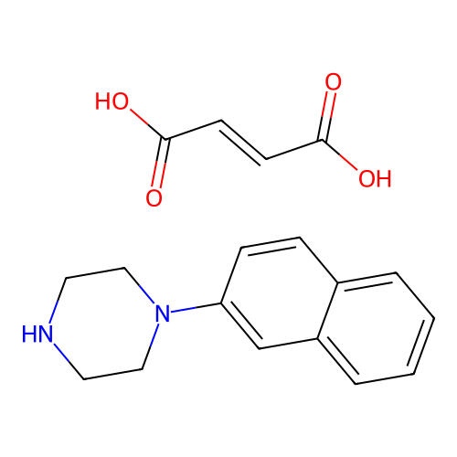 Piperazine, 1-(2-naphthalenyl)-, (Z)-2-butenedioate (1:1) structure