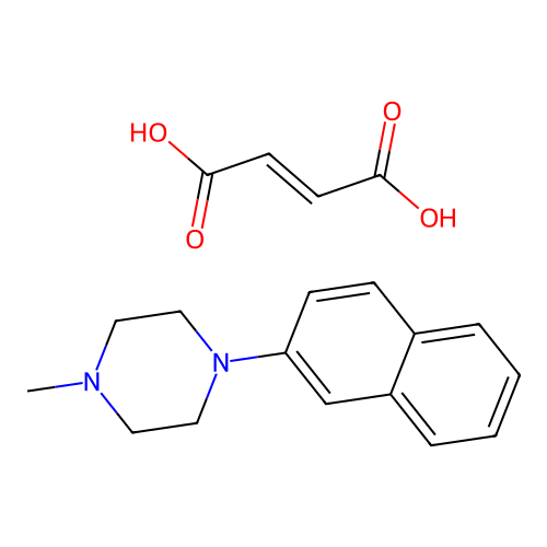 Piperazine, 1-methyl-4-(2-naphthalenyl)-, (Z)-2-butenedioate (1:1) structure