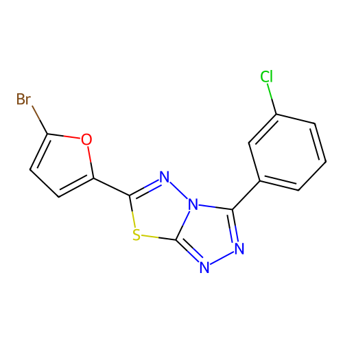 C13H6BrClN4OS structure