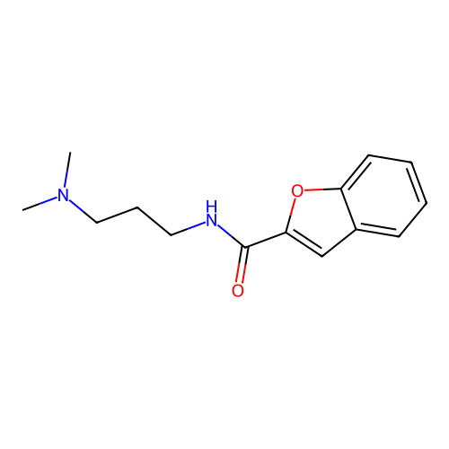 N-[3-(dimethylamino)propyl]-1-benzofuran-2-carboxamide structure