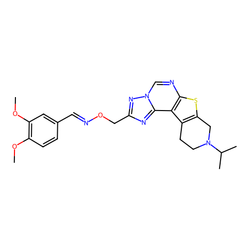 C23H26N6O3S structure