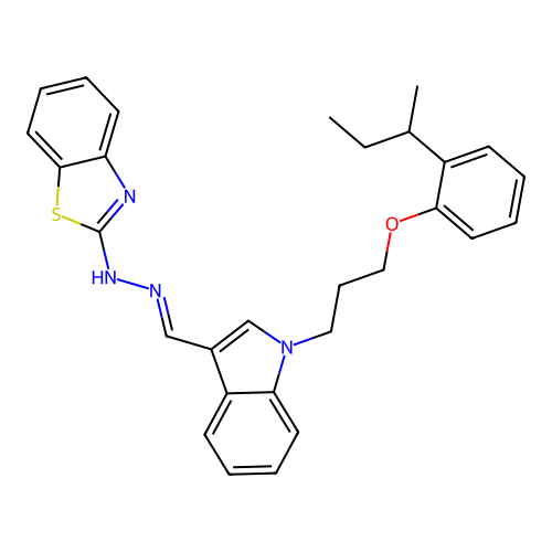 C29H30N4OS structure
