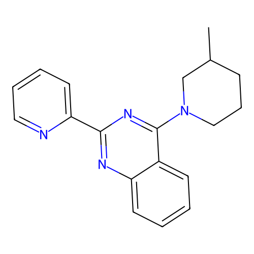 4-(3-Methylpiperidin-1-yl)-2-(pyridin-2-yl)quinazoline structure