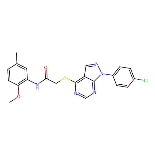 C21H18ClN5O2S structure