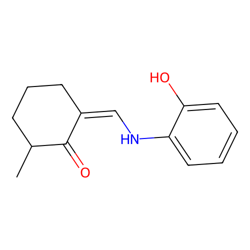 (2Z)-2-{[(2-hydroxyphenyl)amino]methylidene}-6-methylcyclohexanone structure