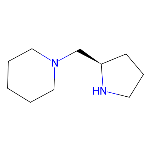 (R)-(+)-1-(2-Pyrrolidinylmethyl)piperidine structure