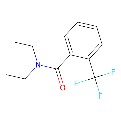 N,N-diethyl-2-(trifluoromethyl)benzamide structure