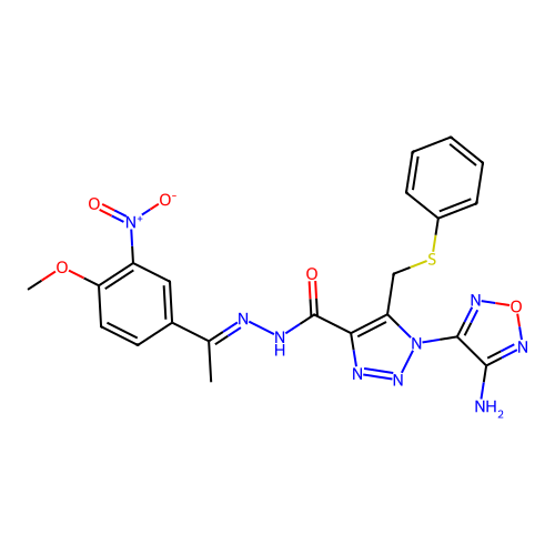 C21H19N9O5S structure