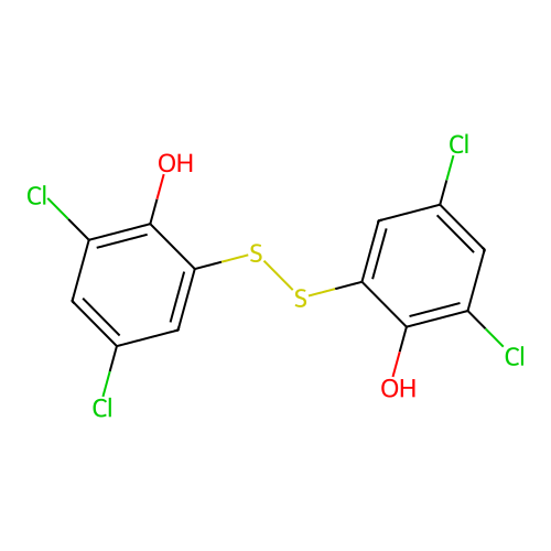 2,2-Dithiobis(4,6-dichlorophenol) structure