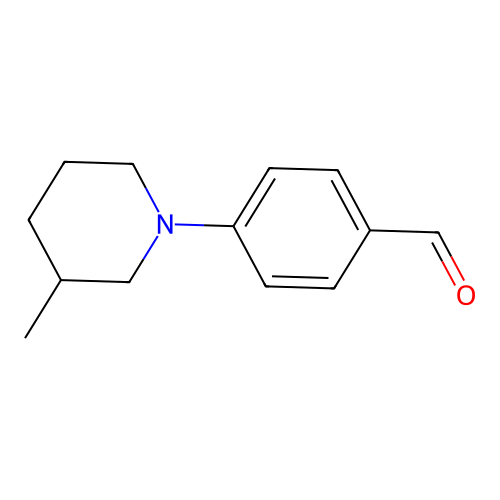 4-(3-Methylpiperidin-1-yl)benzaldehyde structure