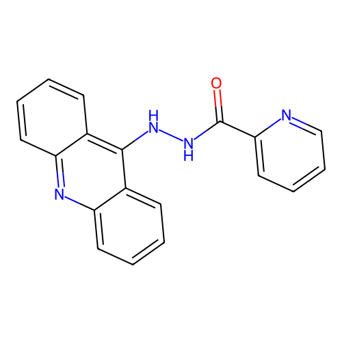 N'-(acridin-9-yl)pyridine-2-carbohydrazide structure