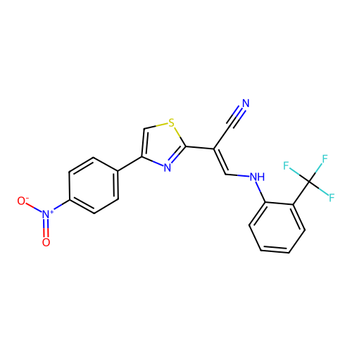 C19H11F3N4O2S structure