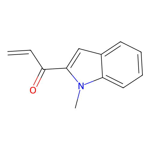 1-(1-methyl-1H-indol-2-yl)prop-2-en-1-one structure