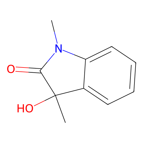1,3-Dimethyl-3-hydroxyoxindole structure