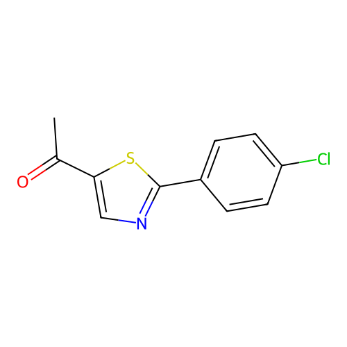 1-[2-(4-Chlorophenyl)-1,3-thiazol-5-yl]-1-ethanone structure