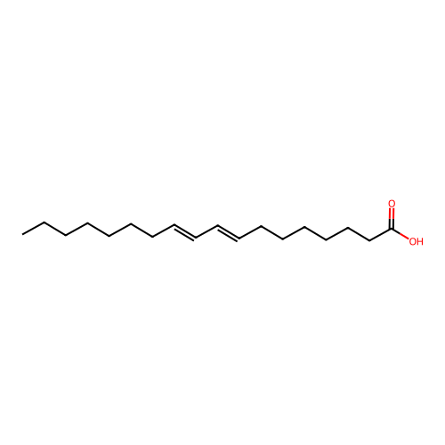 8E,10E-octadecadienoic acid structure