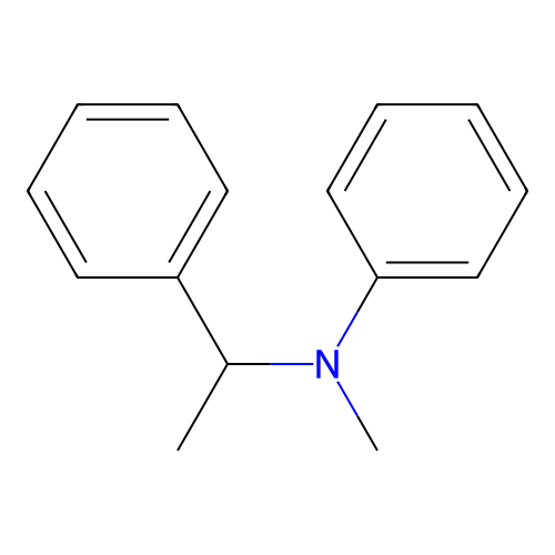 n-Methyl-n-(1-phenylethyl)aniline structure