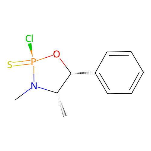 (2R,4S,5R)-2-Chloro-3,4-dimethyl-5-phenyl-1,3,2-oxazaphospholidine 2-sulfide structure