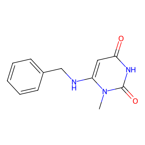 6-(Benzylamino)-1-methylpyrimidine-2,4-dione structure