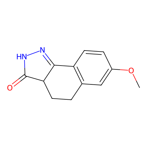7-Methoxy-2,3a,4,5-tetrahydrobenzo[g]indazol-3-one structure