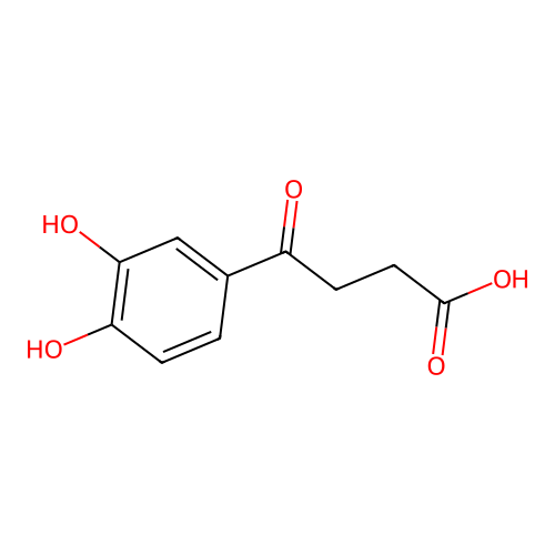 3-(3,4-Dihydroxybenzoyl)propionic acid structure
