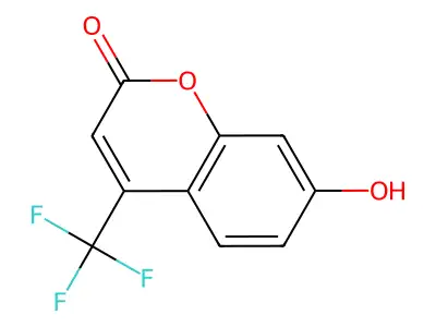 7-Hydroxy-4-trifluoromethylcoumarin structure