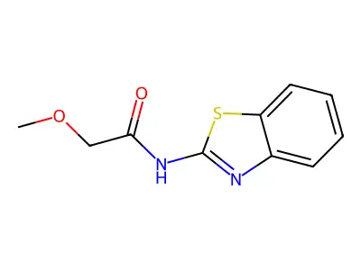 N-Benzothiazol-2-yl-2-methoxy-acetamide structure