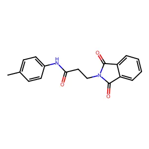 3-(1,3-Dioxo-1,3-dihydro-isoindol-2-yl)-N-p-tolyl-propionamide structure